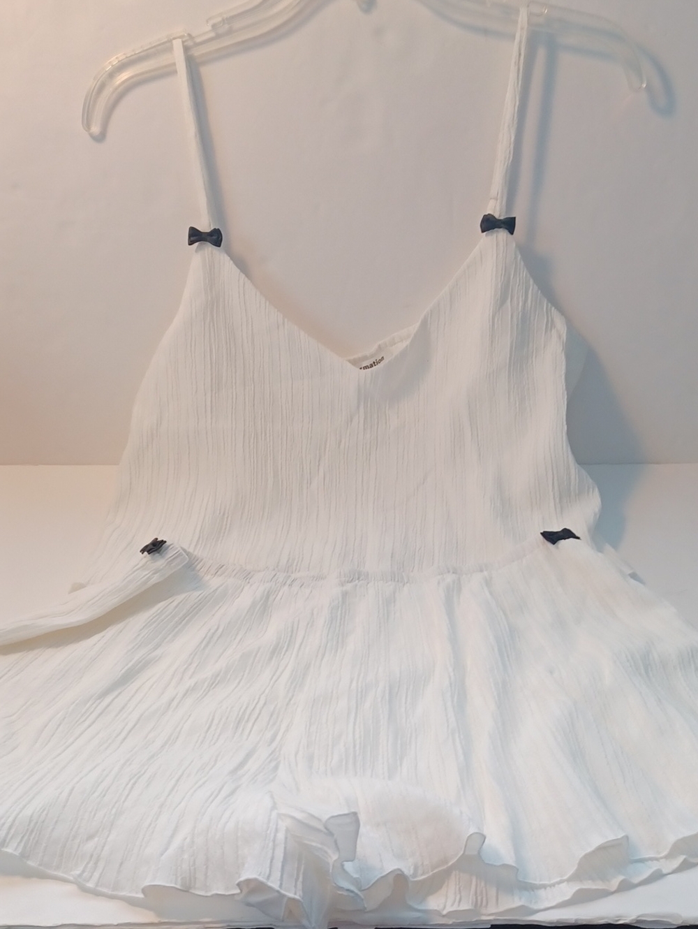 Reformation Mallory White Pleated Cami and Shorts Set Size 8.  NWT! - Picture 2 of 8